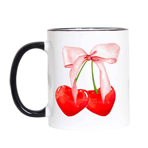 Coquette Cherries & Bows Coffee Mug
