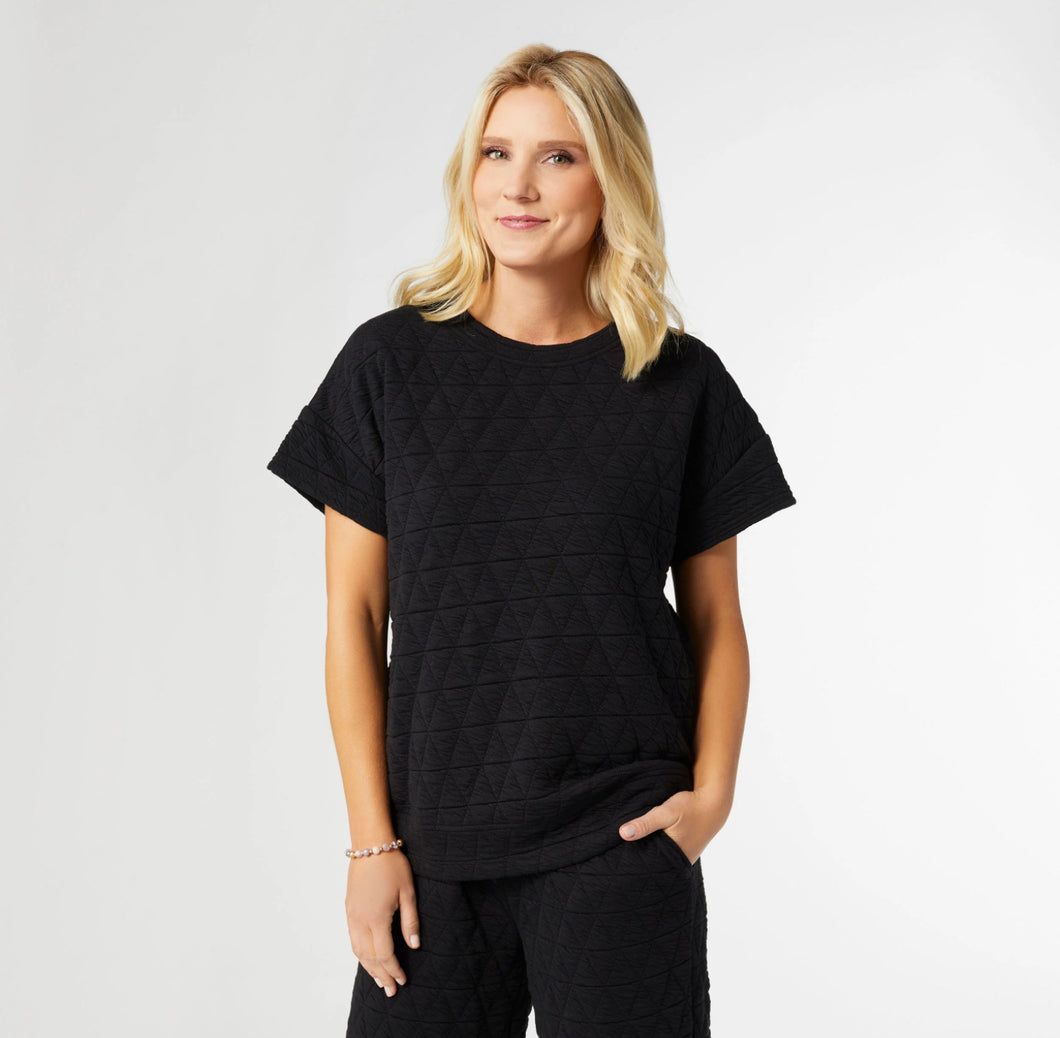 Coco+Carmen- Quilted Top Black