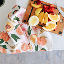 Load image into Gallery viewer, Peach Blossom Tea Towel