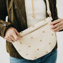 Load image into Gallery viewer, Chic Gold Studded Westlyn Bum Bag