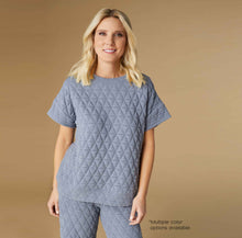 Load image into Gallery viewer, Coco+Carmen-Quilted Top Blue