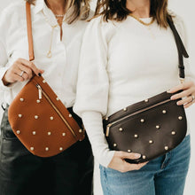 Load image into Gallery viewer, Chic Gold Studded Westlyn Bum Bag