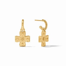 Load image into Gallery viewer, Canterbury Hoop and Charm Earring