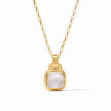 Load image into Gallery viewer, Sahara Solitaire Necklace- Iridescent Clear Crystal