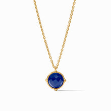 Load image into Gallery viewer, Honeybee Solitaire Necklace- Iridescent Sapphire Blue