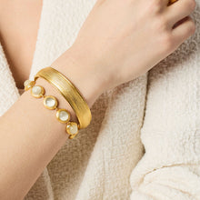 Load image into Gallery viewer, Cobble Stone Tennis Bracelet- Ivory Cat’s Eye