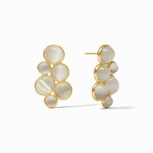 Load image into Gallery viewer, Cobblestone Statement Earrings- Ivory Cat’s Eye