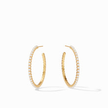 Load image into Gallery viewer, Juliet Hoop Pearl