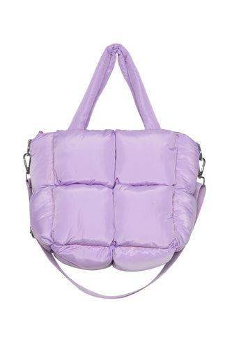 Light Purple Mini Puffer Tote Bag