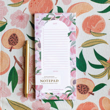 Load image into Gallery viewer, Peach Blossom Market List Notepad