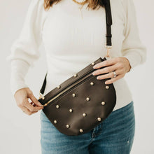 Load image into Gallery viewer, Chic Gold Studded Westlyn Bum Bag