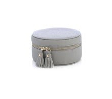 Load image into Gallery viewer, Gigi round jewelry travel box with tassel zipper